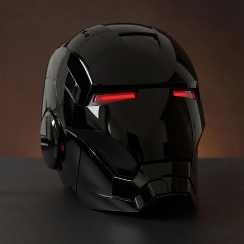 Glossy Black Iron Man MK5 Helmet (With Jarvis - Voice, Remote, and Touch Control)