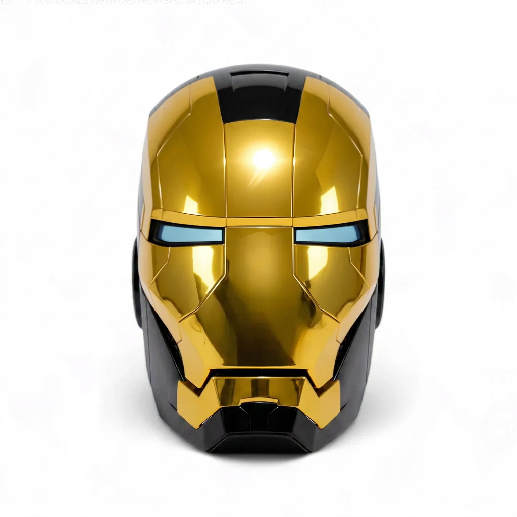 Black & Gold Iron Man MK5 Helmet (With Jarvis - Voice, Remote, and Touch Control)