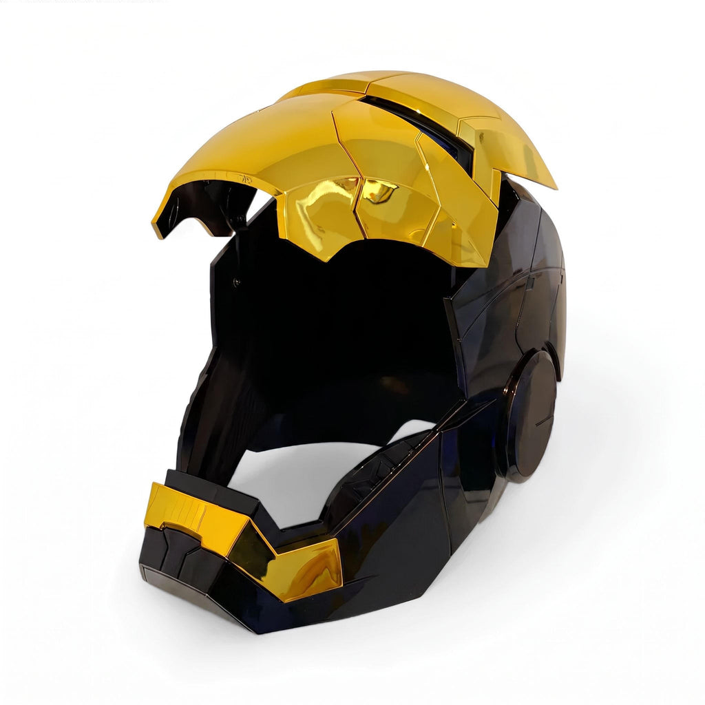 Black & Gold Iron Man MK5 Helmet (With Jarvis - Voice, Remote, and Touch Control)