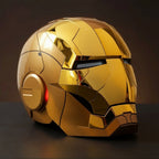 Gold Iron Man MK5 Helmet (With Jarvis - Voice, Remote, and Touch Control)