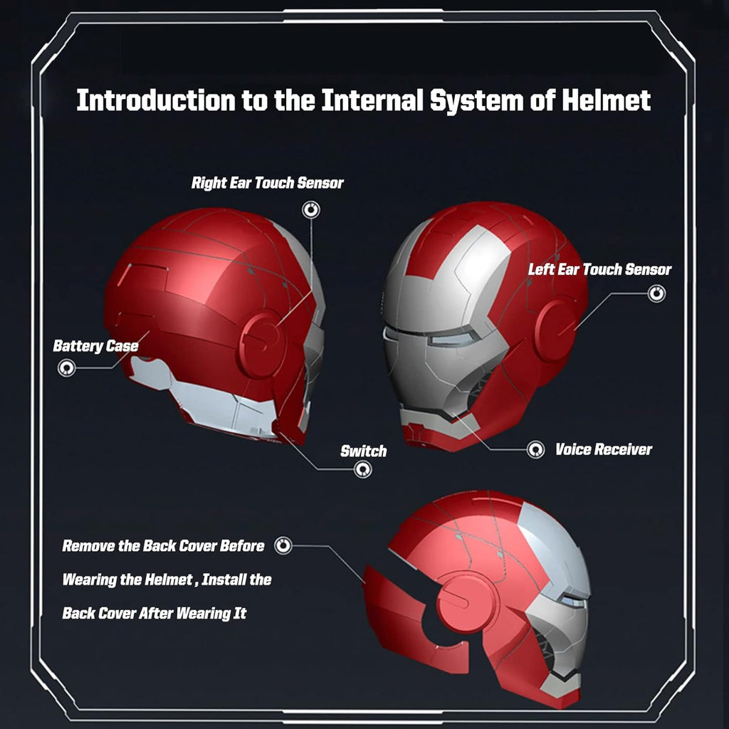 Iron Man MK5 Helmet (With Jarvis - Voice, Remote, and Touch Control)