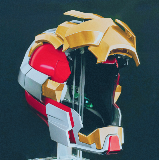 Iron Man Mk17 "The Heartbreaker" 1:1 Helmet (With Jarvis - Voice, Remote, and Touch Control)