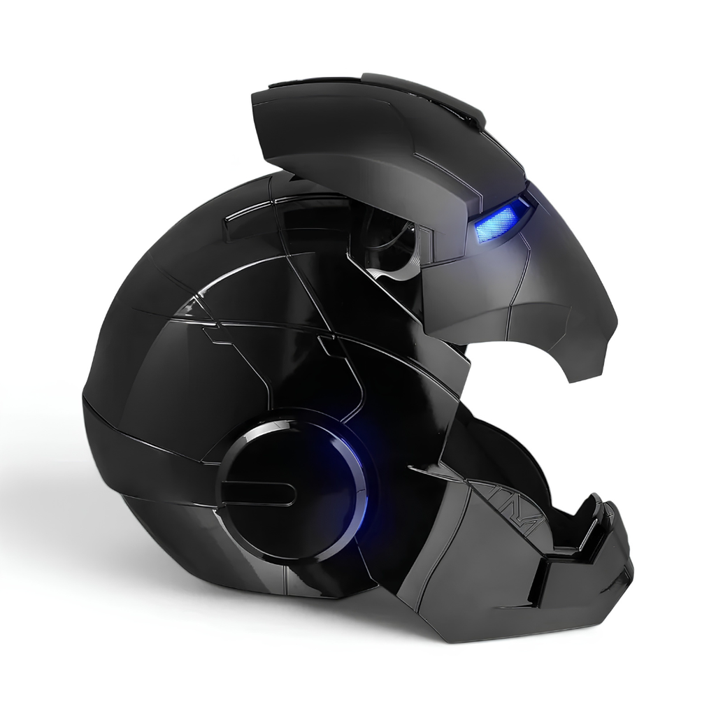 Matte Black Iron Man MK5 Helmet (With Jarvis - Voice, Remote, and Touch Control)