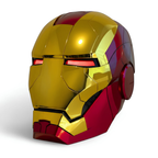 Iron Man MK7 Gold Helmet (With Jarvis - Voice, Remote, and Touch Control)