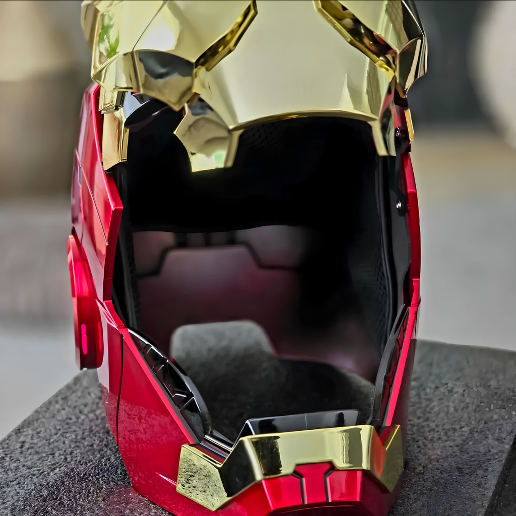 Iron Man MK7 Gold Helmet (With Jarvis - Voice, Remote, and Touch Control)