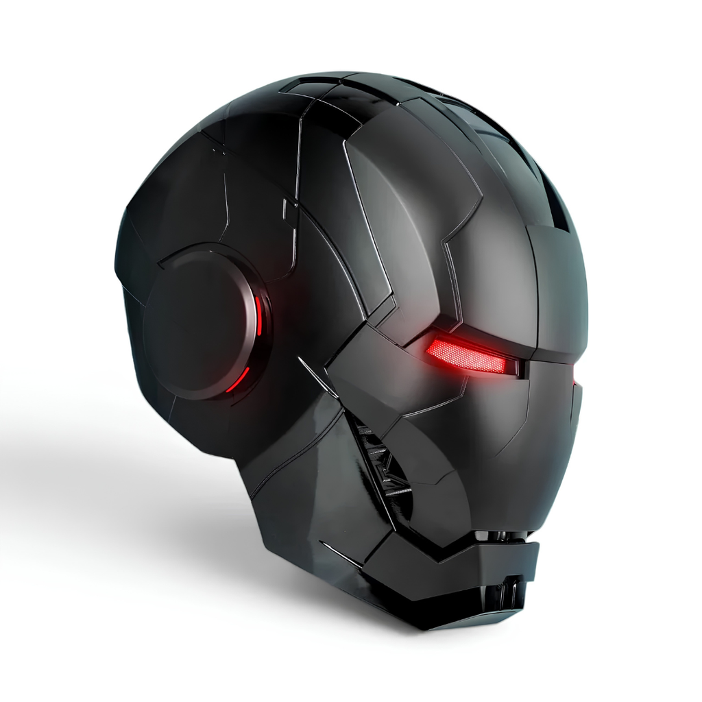 Matte Black Iron Man MK5 Helmet (With Jarvis - Voice, Remote, and Touch Control)