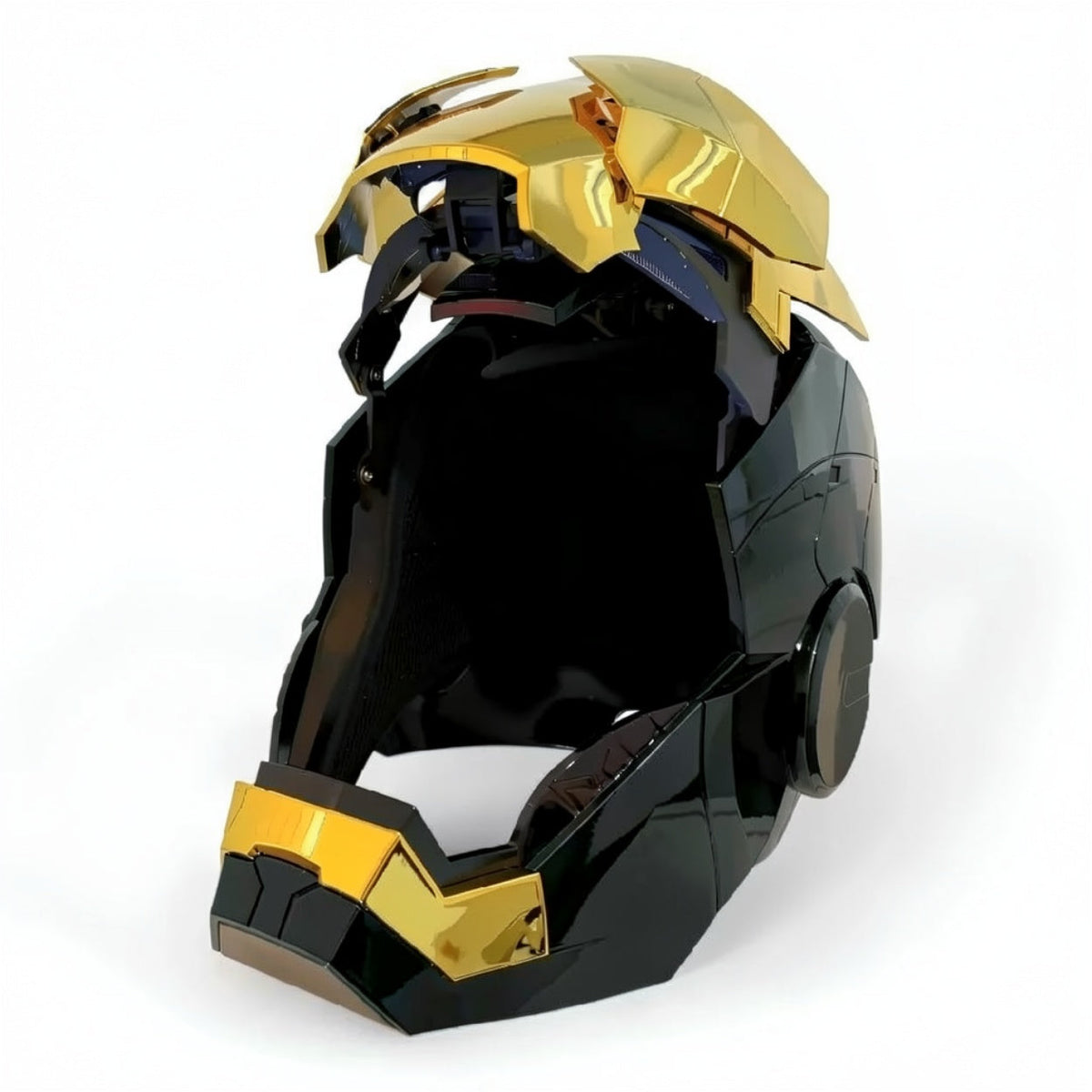 Black & Gold Iron Man MK5 Helmet (With Jarvis - Voice, Remote, and Touch Control)
