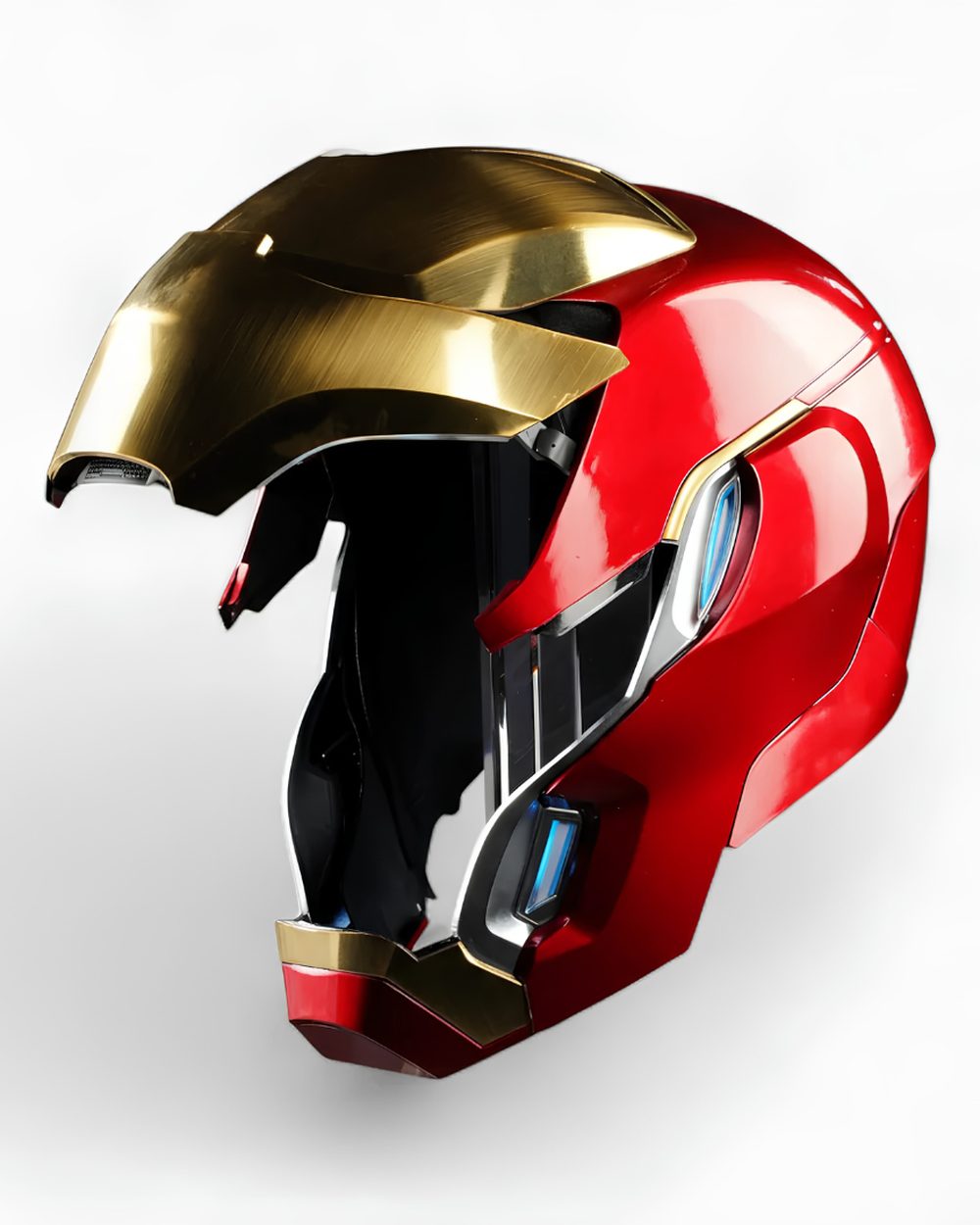 Motorized multi-panel faceplate